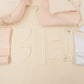 25 Parça Full Set - Çift Taraflı - Somon Örgü - Krem Muslin
