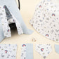 9 Parça Avantajlı Set - Çift Taraflı - Mavi Muslin - Mavi Kedi