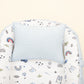 Babynest - Çift Taraflı - Mavi Muslin - Mavi Kedi