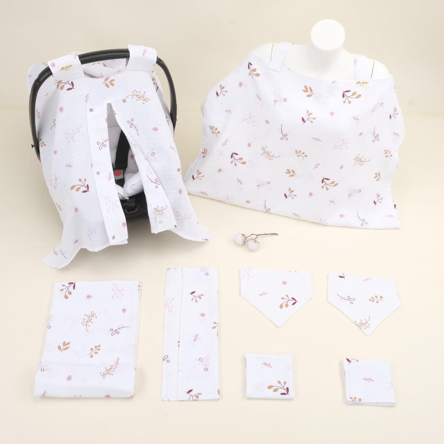 9 Parça Avantajlı Set - Tek Taraflı - Pastel Bahce