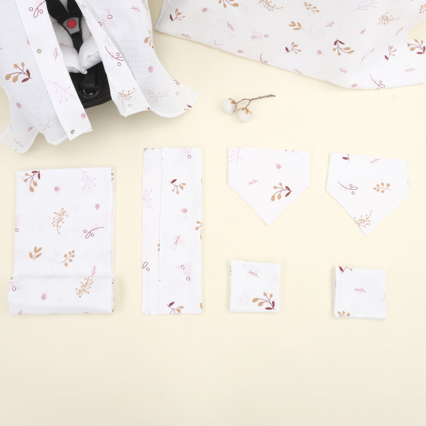 9 Parça Avantajlı Set - Tek Taraflı - Pastel Bahce