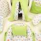 18 Parça Full Set - Çift Taraflı - Fıstık Yeşili Petek - Yeşil Balkabağı