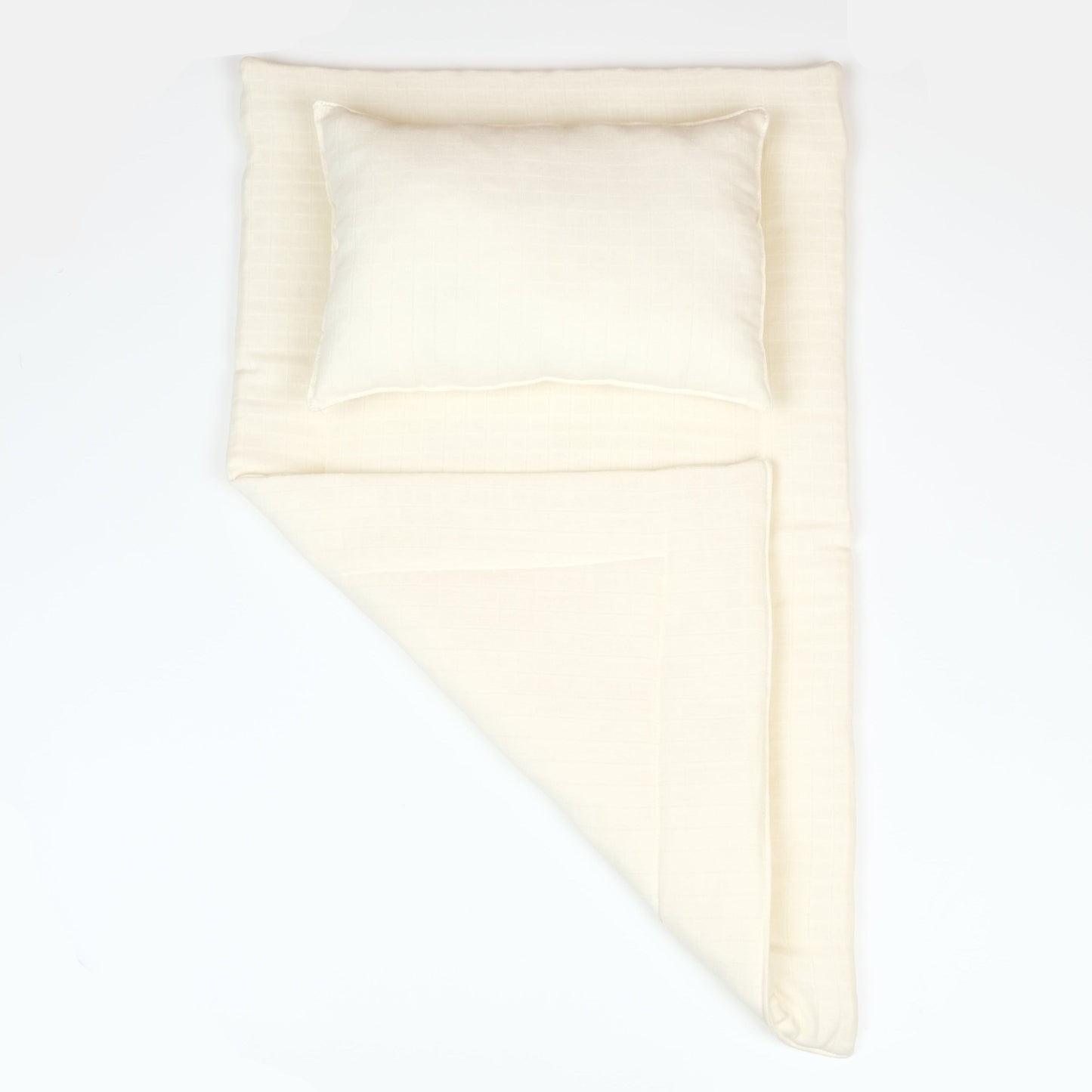 Alt Açma Matı ve Yastık - Krem Muslin