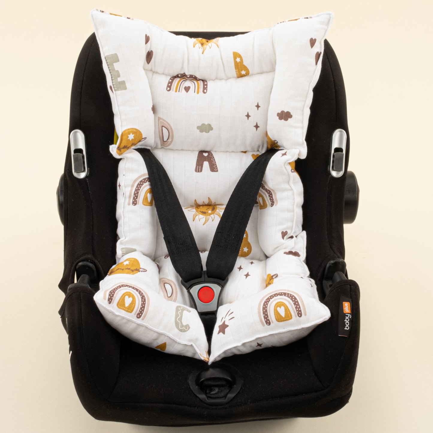 Puset Seti - Tek Taraflı - Sütlü Kahve Örgü - Galaksi ve Harfler