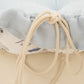 Yuvarlak Babynest ve Yastık - Çift Taraflı - Bebe Mavi Muslin - Mavi Kedi