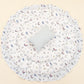 Yuvarlak Babynest ve Yastık - Çift Taraflı - Bebe Mavi Muslin - Mavi Kedi