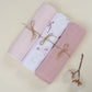 3lü Set - Müslin Örtü - Pudra / Pastel Bahce / Bebe Pembe