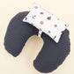 Emzirme Yastığı - Çift Taraflı - Lacivert Örgü - Bahriyeli