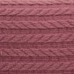 Pike Battaniye - Çift Taraflı - Mürdüm Örgü - Pastel Gökkuşağı