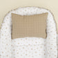 Babynest ve Yastık - Çift Taraflı - Kahverengi Yıldız - Toprak Muslin