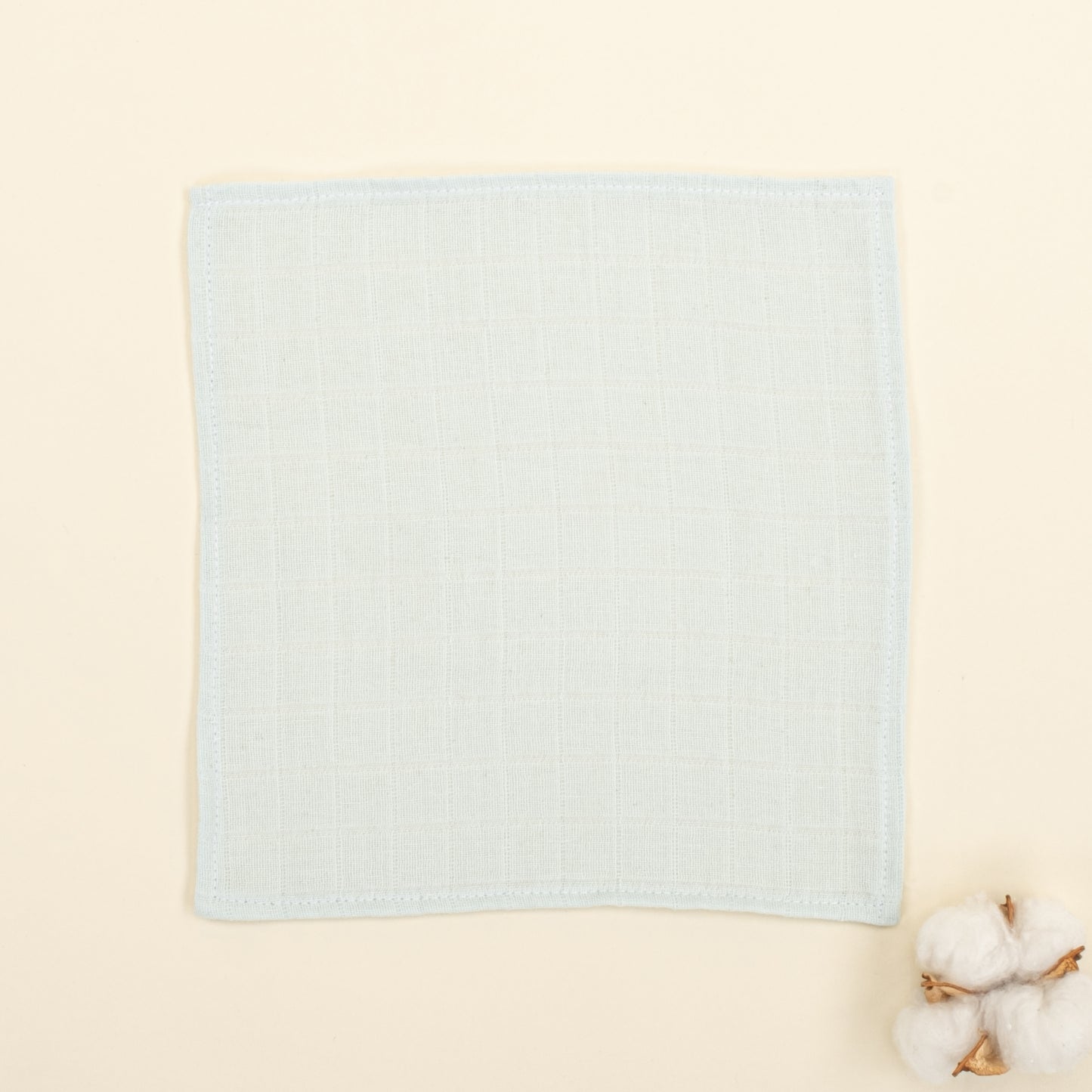 10'lu Ağız Mendili Seti - Bebe Pembe Muslin - Mint Muslin