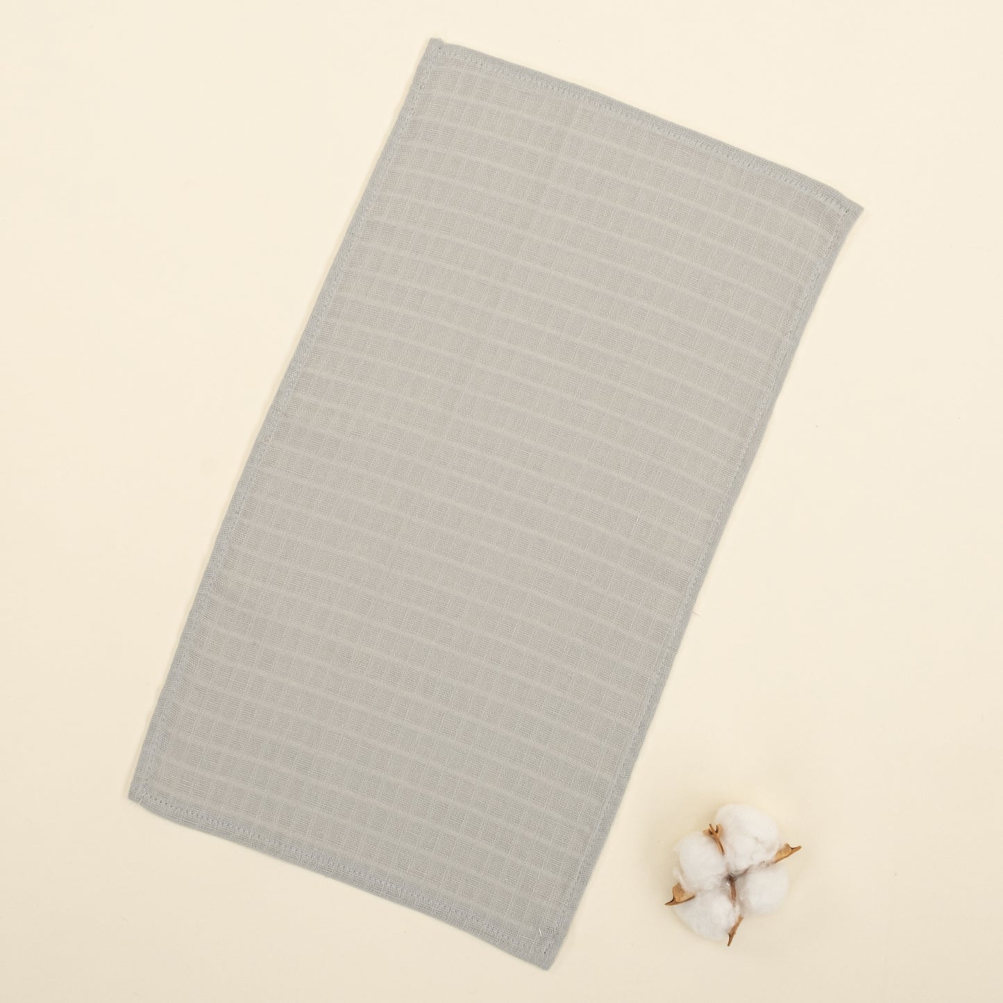5'li Omuz Mendili Set - Gri Muslin - Aydede