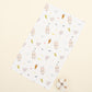 5'li Omuz Mendili Set - Minik Koyunlar - Kumsal Beji Muslin - Pudra Muslin