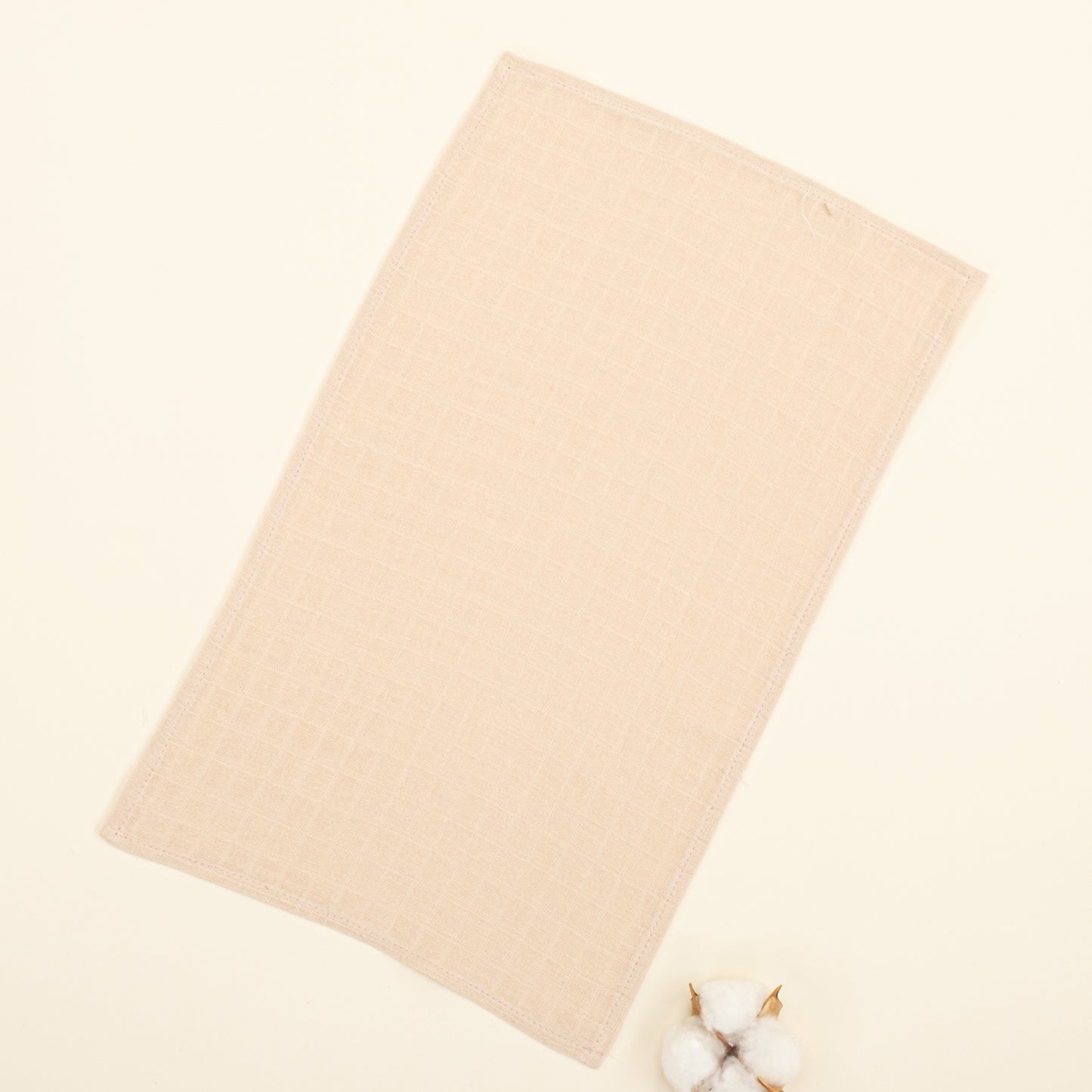 5'li Omuz Mendili Set - Minik Koyunlar - Kumsal Beji Muslin - Pudra Muslin
