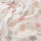 3 lü Bebek Muslin Kundak Set - Dört Katlı Püsküllü Gri - İki Katlı Bebe Pembe - Pembe Bulutlar