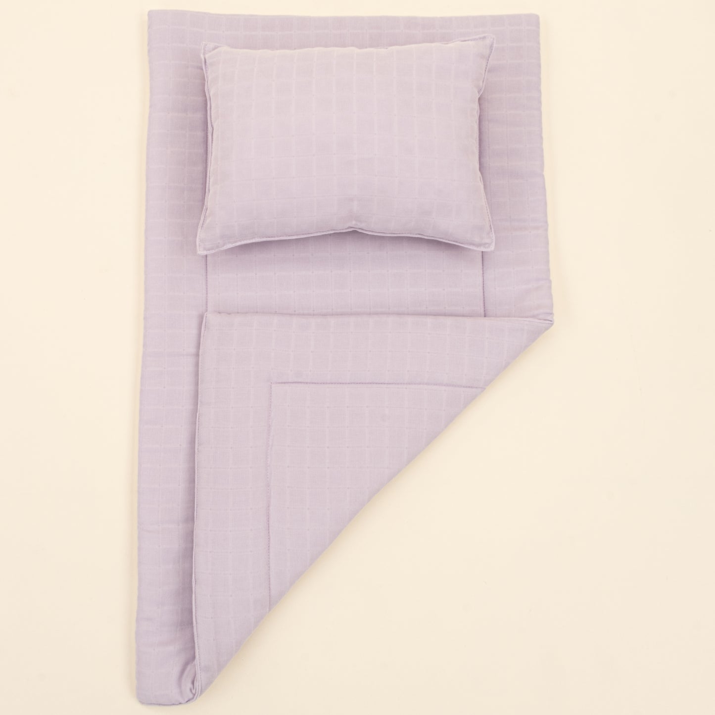 Alt Açma Matı ve Yastık - Lila Muslin