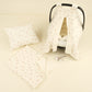5 Parça İki Katlı Avantajlı Set - İki Katlı Krem - Soft Çiçekler