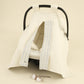 3'lü Puset Seti -Çift Taraflı - Mavi Çizgili - Krem