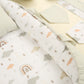 18 Parça Full Set - Çift Taraflı - Açık Yeşil Muslin - Yeşil Gökkuşağı