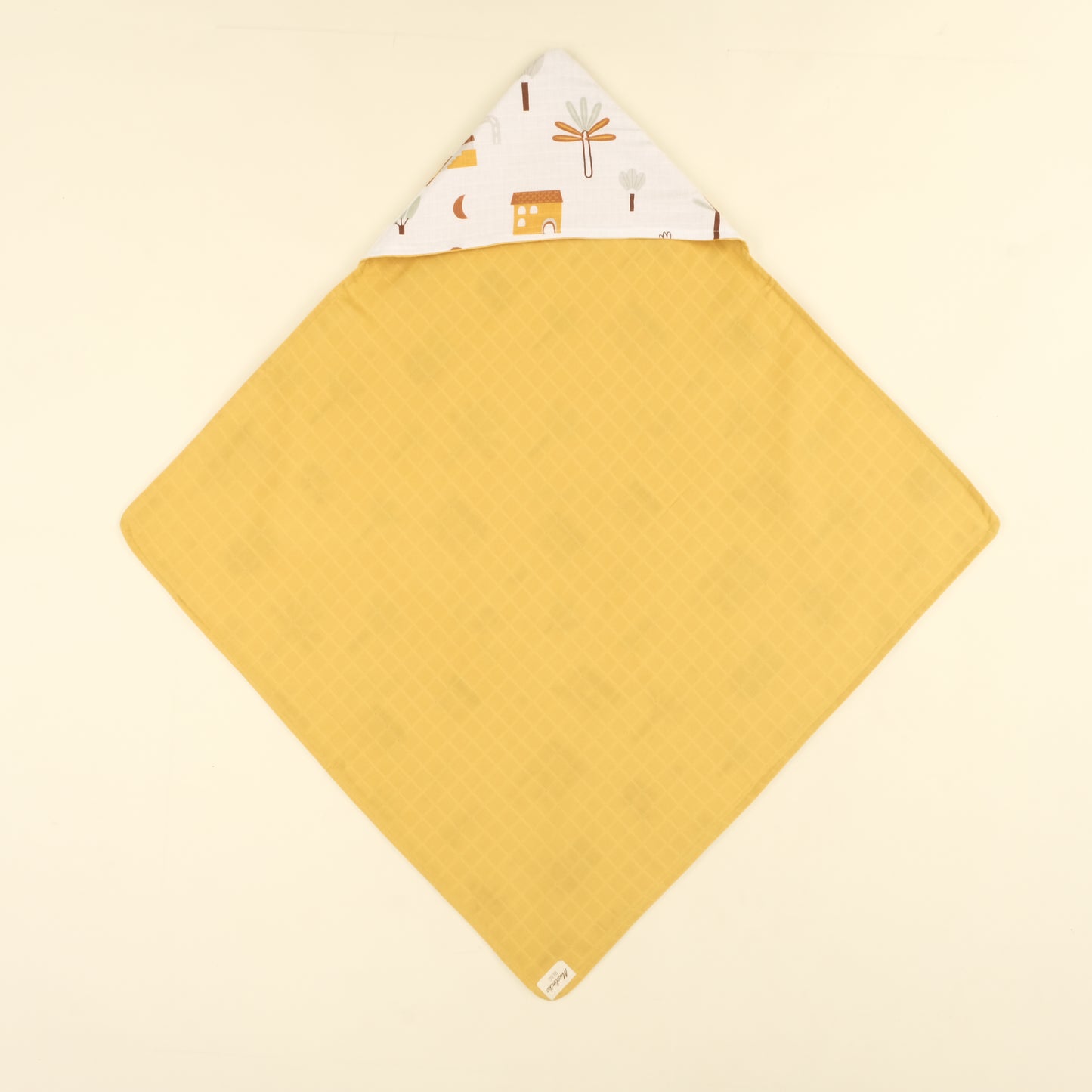 Muslin Kundak - Hardal Muslin - Sarı Ev