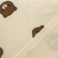 9 Parça Çift Taraflı Muslin Setler - İki Katlı Bear - Krem Muslin
