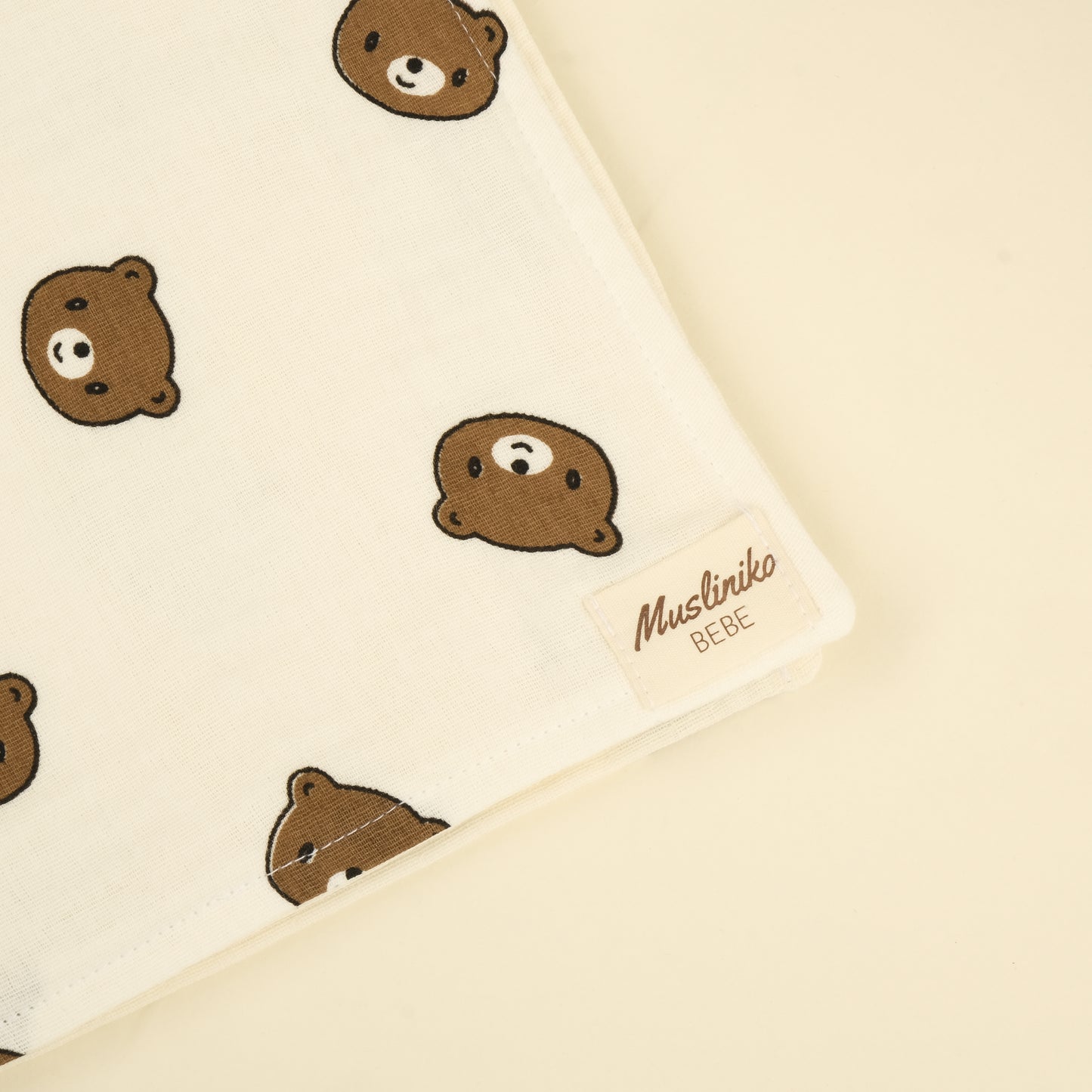 5 Parça İki Katlı Avantajlı Set - İki Katlı Bear - Krem Muslin