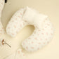 9 Parça Çift Taraflı Muslin Setler - İki Katlı Soft Çiçekler - Krem İki Katlı Muslin