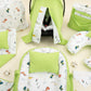 18 Parça Full Set - Çift Taraflı - Fıstık Yeşili Petek - Renkli Dinazor