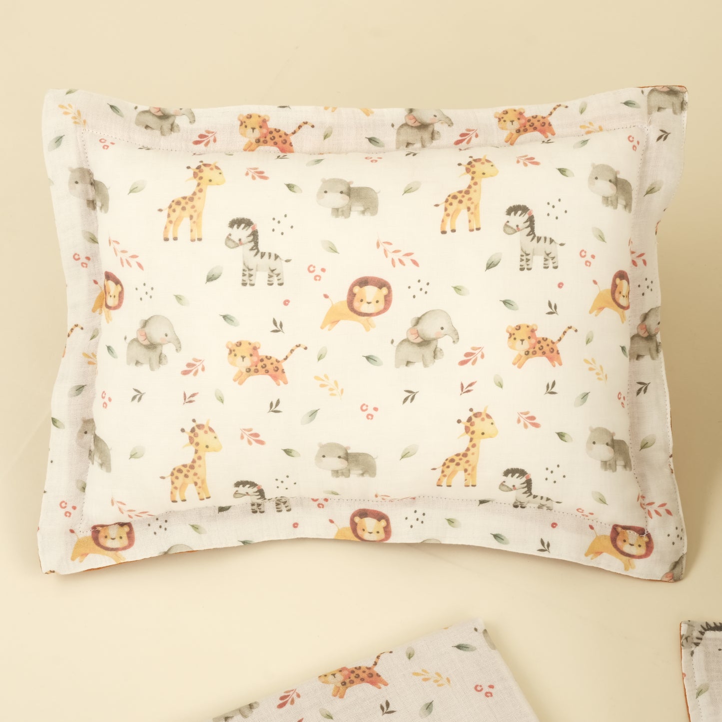 4 Parça İki Katlı Avantajlı Set - İki Katlı Safari - Kiremit Muslin