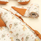 9 Parça Çift Taraflı Muslin Setler - İki Katlı Safari - Kiremit Muslin