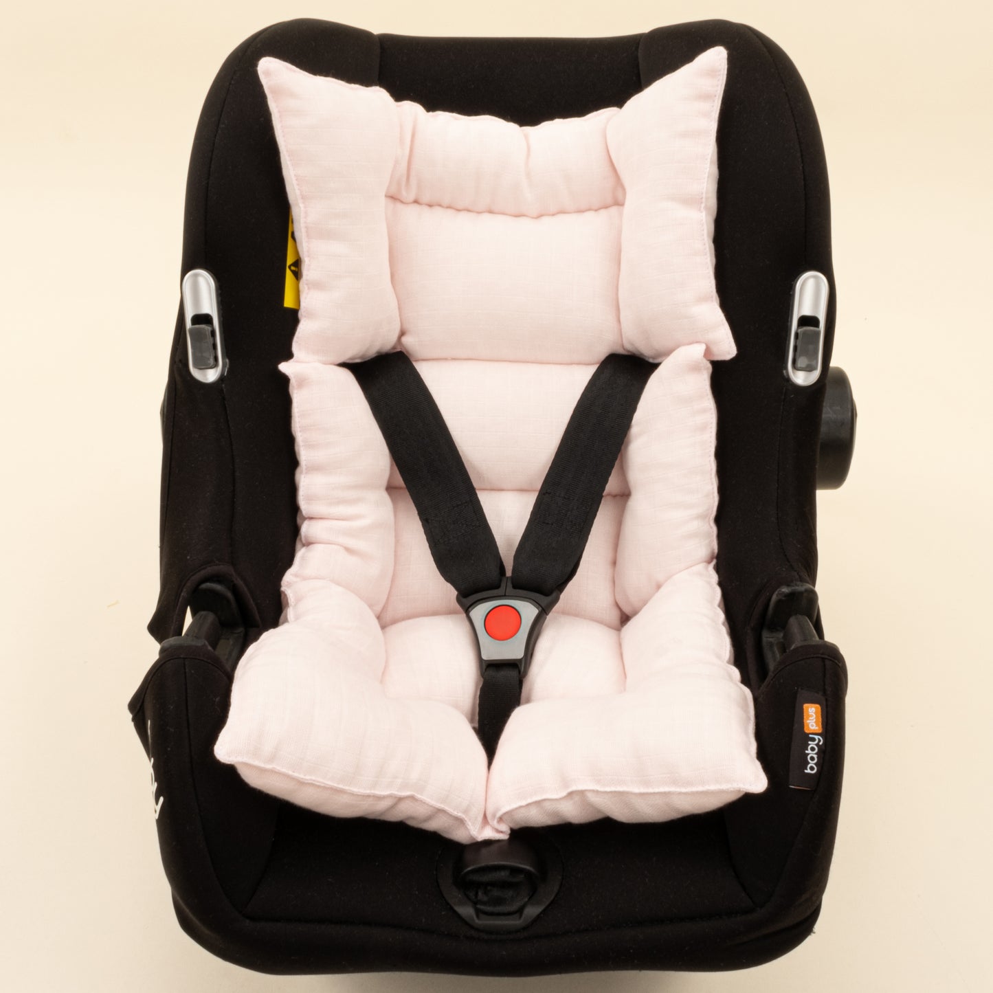 Puset Seti - Tek Taraflı - Bebe Pembe Petek - Bebe Pembe Muslin