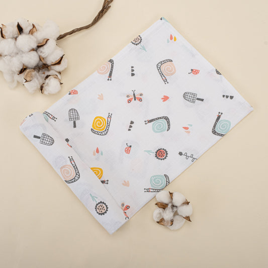 İndirimli Ürün - Müslin Örtü - Salyangozlar