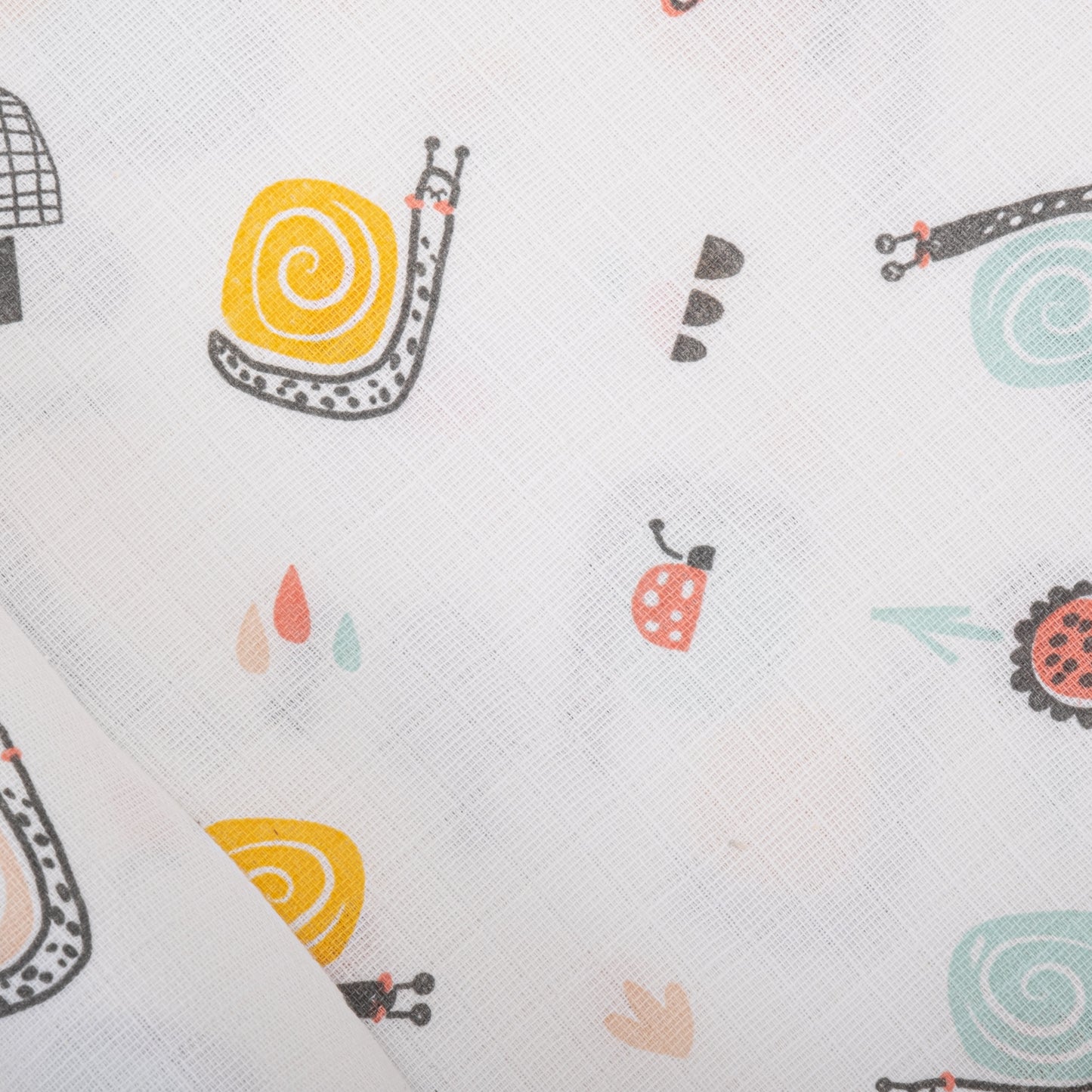 İndirimli Ürün - Müslin Örtü - Salyangozlar