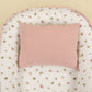 Babynest ve Yastık - Çift Taraflı - Çiçekler - 4 Katlı Pudra Muslin