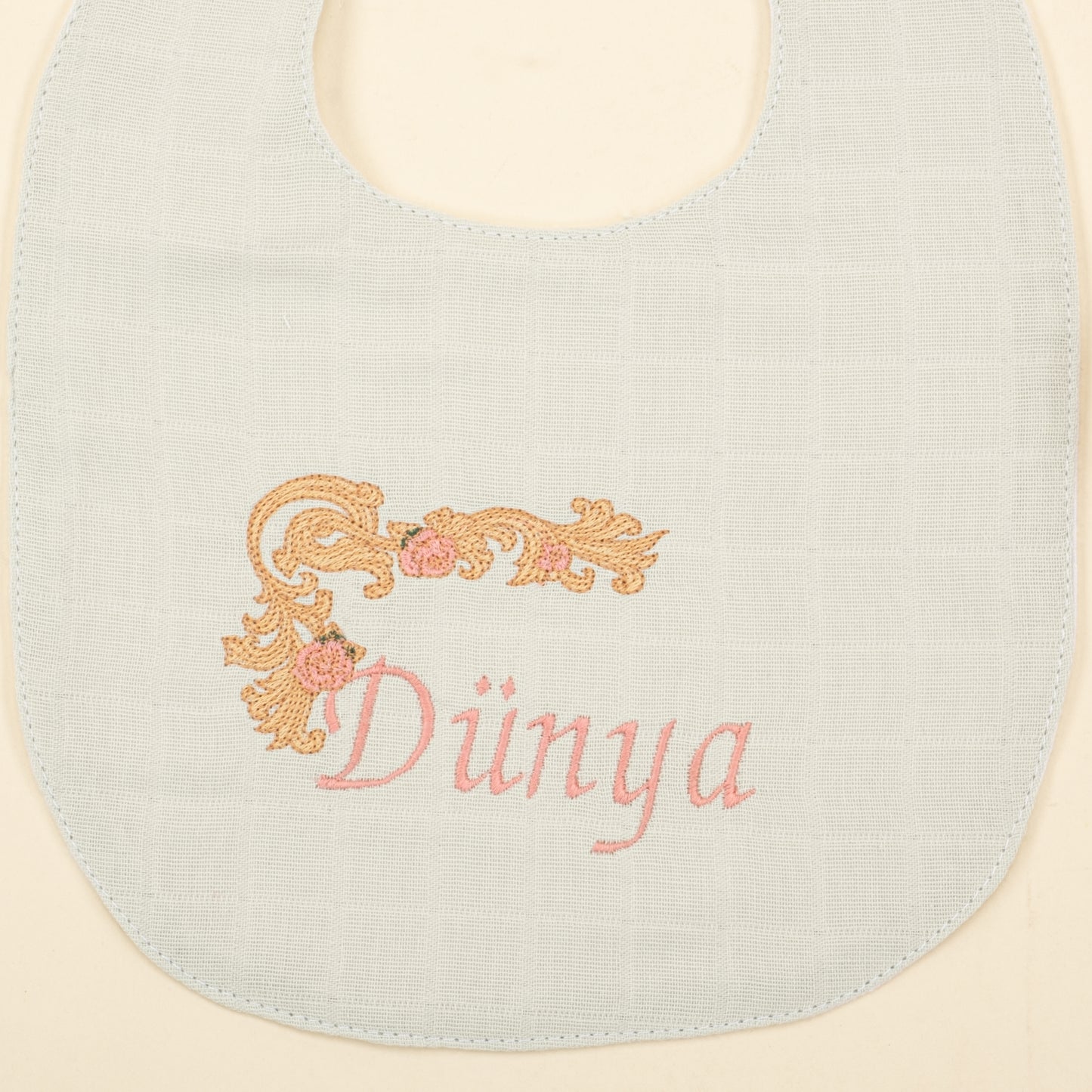 Kişiselleştirilmiş Mama Önlüğü - Mint Muslin