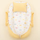 Babynest ve Yastık - Çift Taraflı - Sarı Petek - Sarı Bulut
