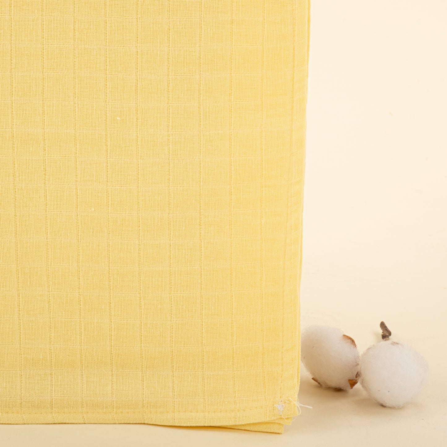 İndirimli Ürün - Muslin Örtü - Sarı Muslin