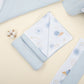 11 Parça Avantajlı Set - Çift Taraflı - Bebe Mavi Muslin - Mavi Güneş