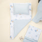 11 Parça Avantajlı Set - Çift Taraflı - Bebe Mavi Muslin - Mavi Güneş