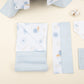 9 Parça Avantajlı Set - Çift Taraflı - Bebe Mavi Muslin - Mavi Güneş