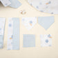 9 Parça Avantajlı Set - Çift Taraflı - Bebe Mavi Muslin - Mavi Güneş
