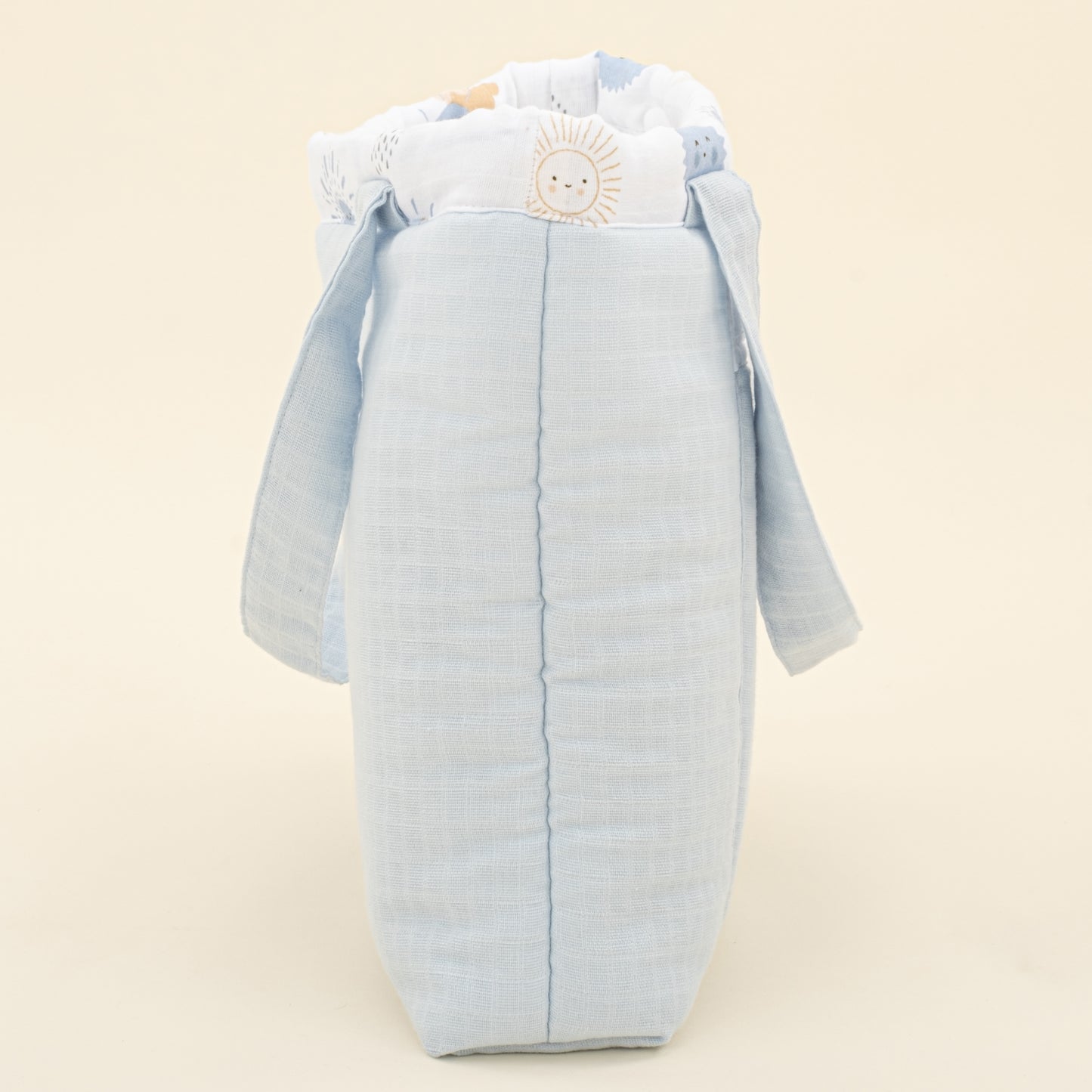 Bebek Bakım Çantası - Bebe Mavi Muslin - Mavi Güneş