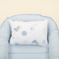 Babynest ve Yastık - Çift Taraflı - Bebe Mavi Muslin - Mavi Güneş
