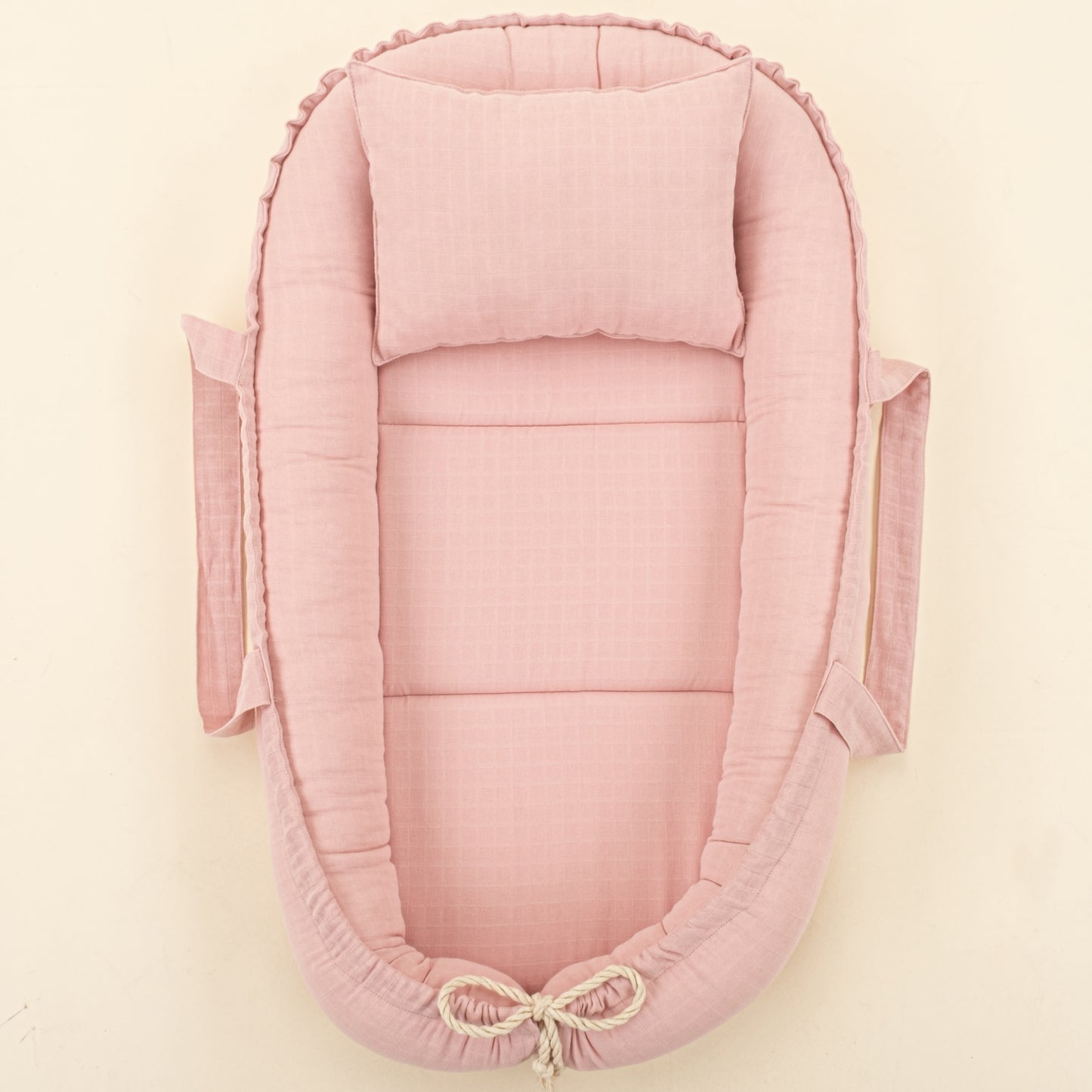 Babynest ve Yastık - Pudra Muslin