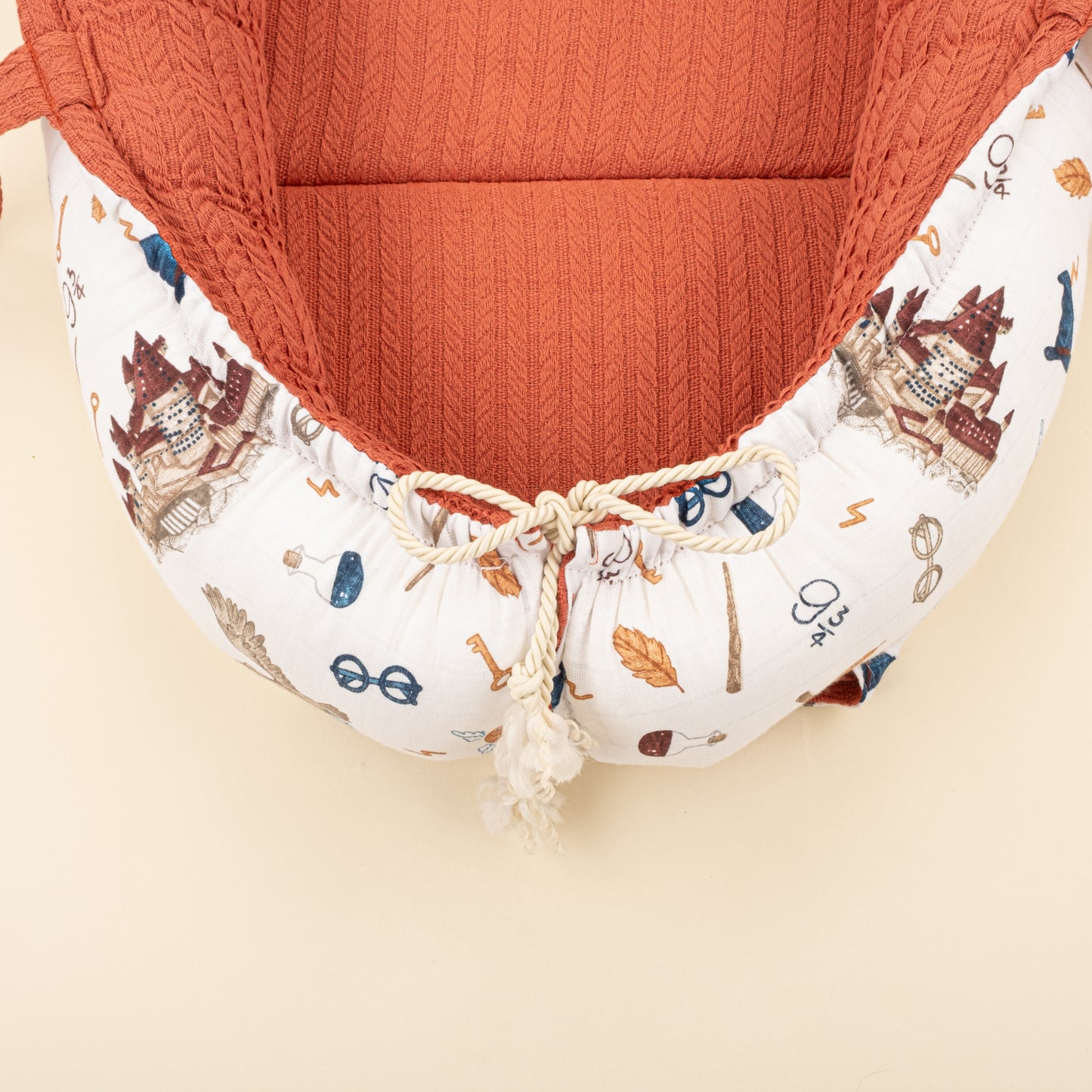 Babynest  ve Yastık- Çift Taraflı - Kiremit Örgü - Harry
