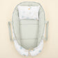 Babynest - Çift Taraflı - Mint Petek - Su Yeşili Güneş