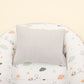 Babynest ve Yastık- Çift Taraflı - Açık Gri Örgü - Kuş