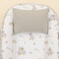 Babynest ve Yastık - Çift Taraflı - Gri Petek - Ördekler