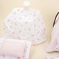 18 Parça Full Set - Çift Taraflı - Bebe Pembe Muslin - Pembe Ay