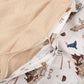Bebek Muslin Nevresim Seti (Dört Katlı Muslin Battaniye , Yorgan Kılıfı , Yastık Kılıfı , Lastikli Çarşaf) - Taş Dört Katlı Muslin Battaniye - Kumsal Beji Muslin - Harry